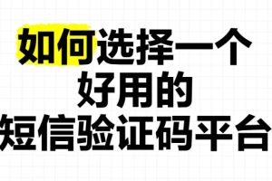 分享3个国内短信接码平台，有详细的图文与视频教程